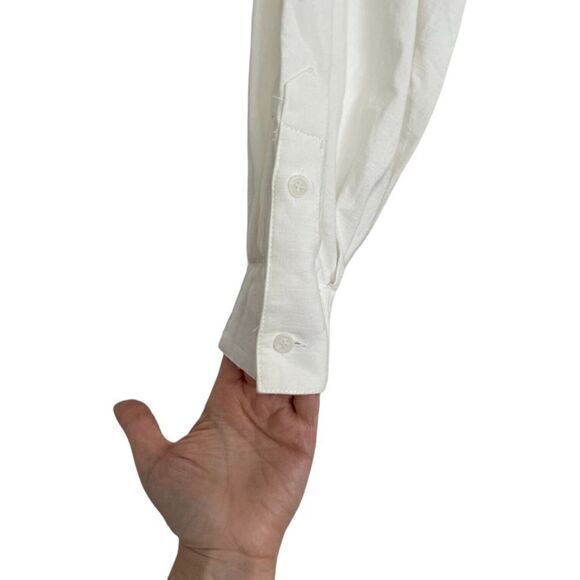 SOVERE Revolve Refresh Collared Shirt Dress Chalk White Extra Small‎ - Picture 14 of 16